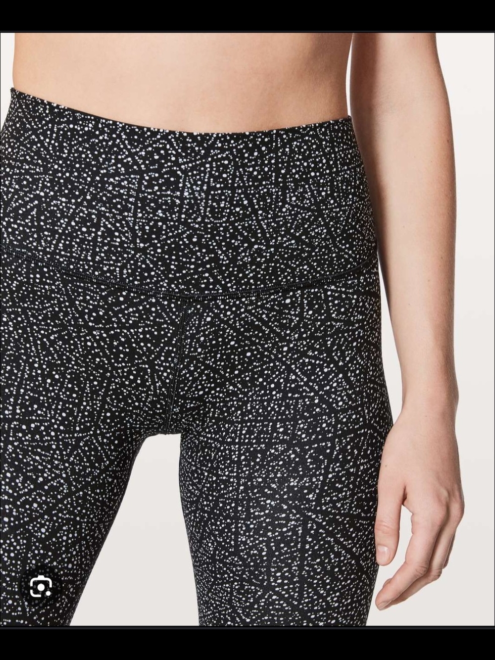 Lululemon Align Pant II 25" | Night View White Black | Size 4